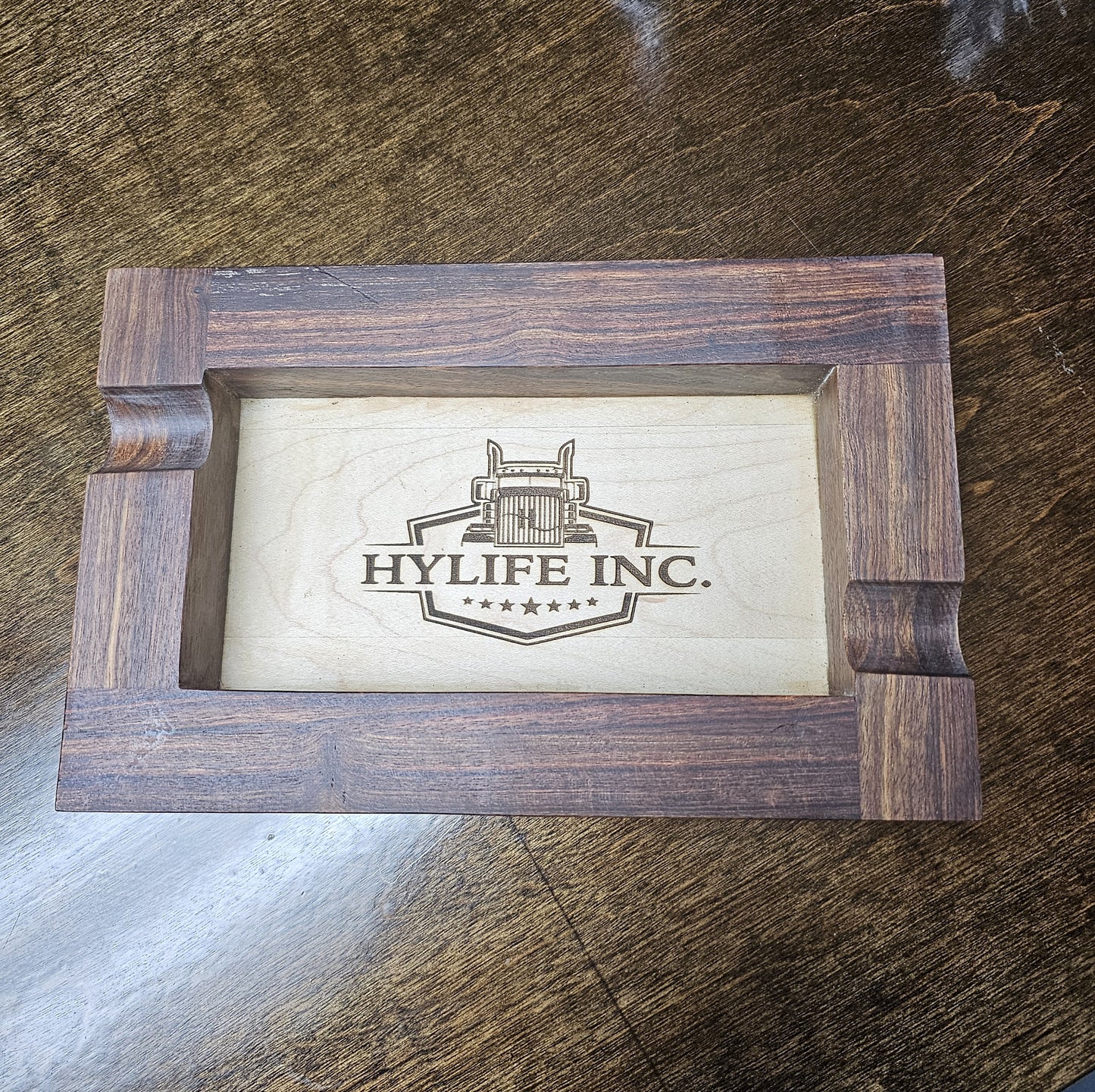 Custom Laser Engraved Rectangular Cigar Ashtray