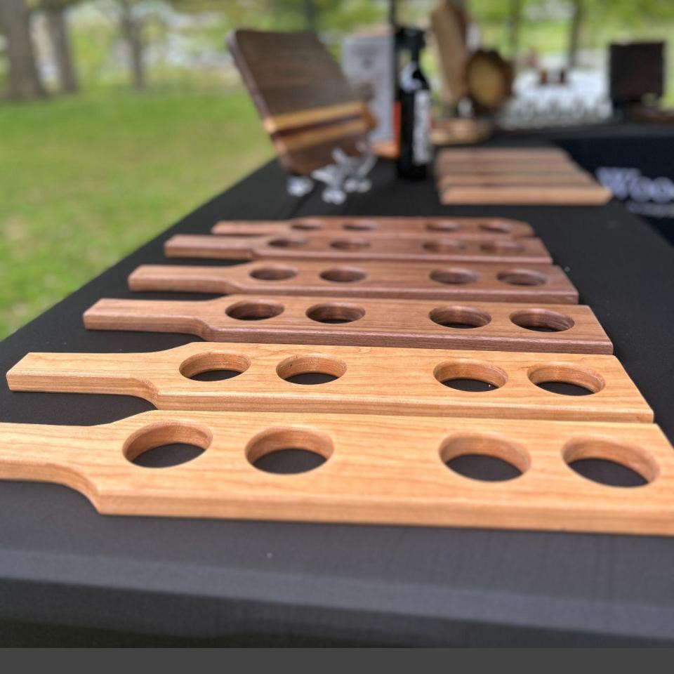 Paddle Style Flight Board for Glencairn Glass