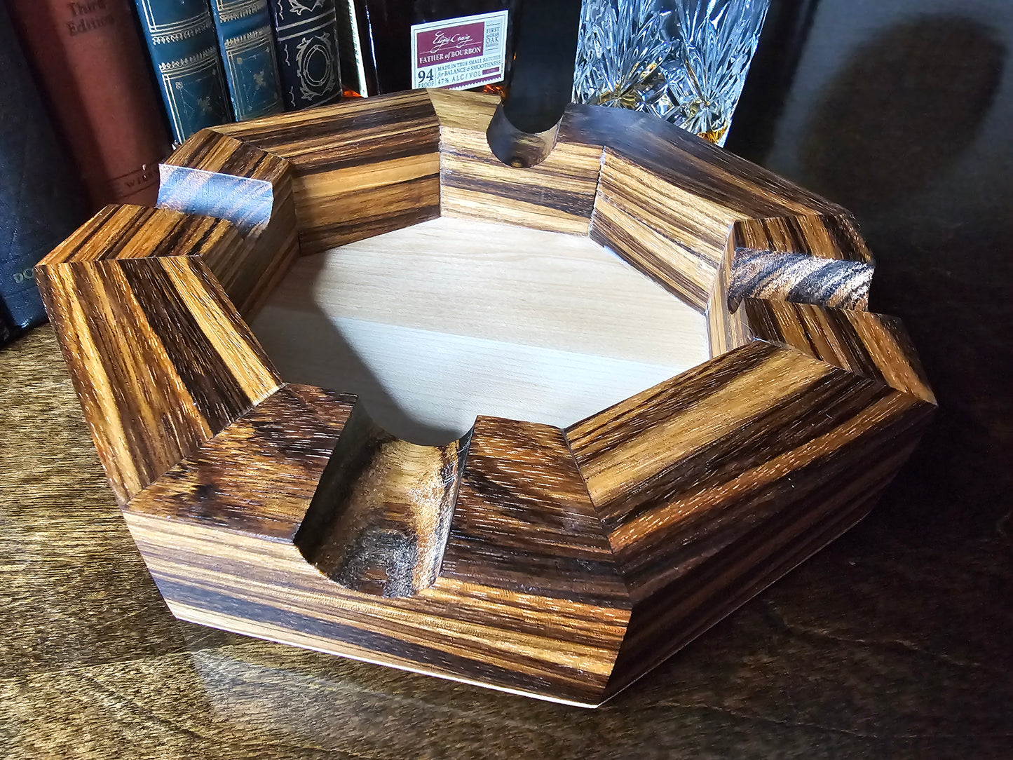 Black Limba Hardwood Ashtray