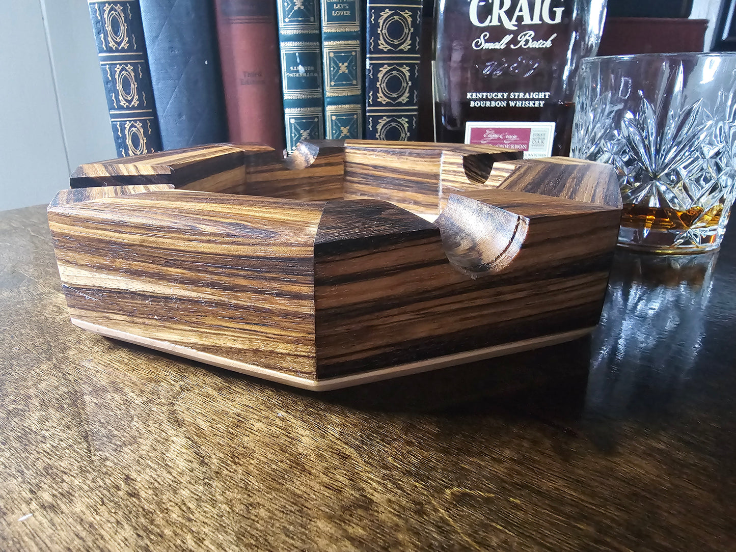 Black Limba Hardwood Ashtray