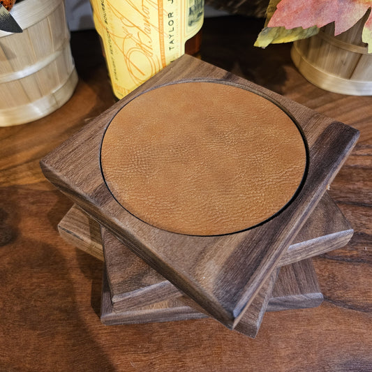 Walnut Coaster and Bottle Opener