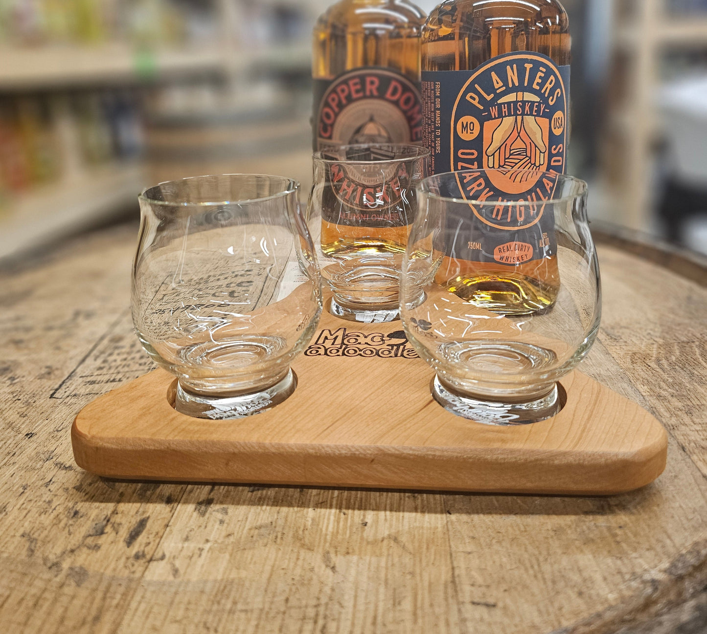 Triangle Flight Board for Glencairn Glasses