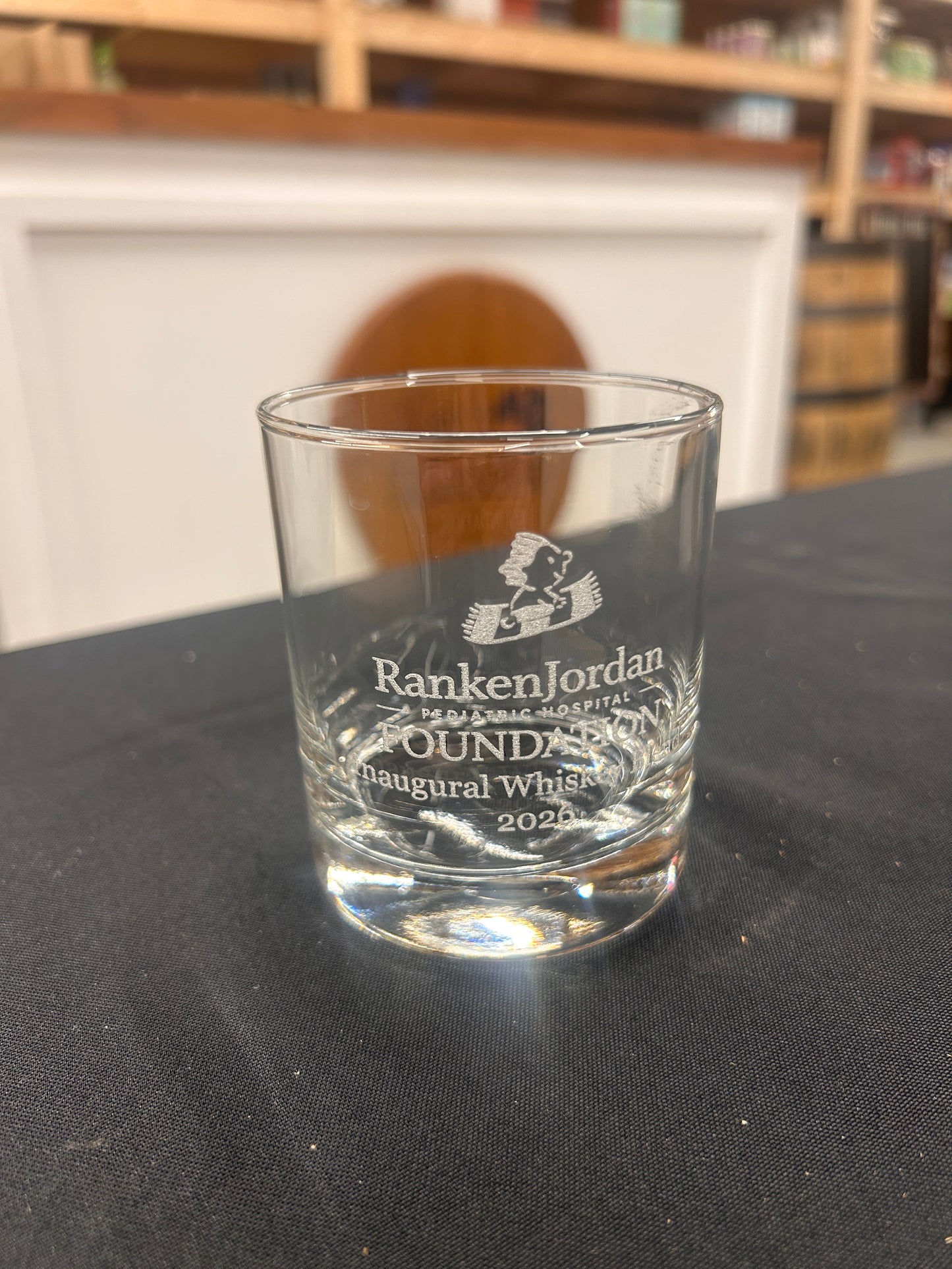 Custom Laser Etched Rocks Glass