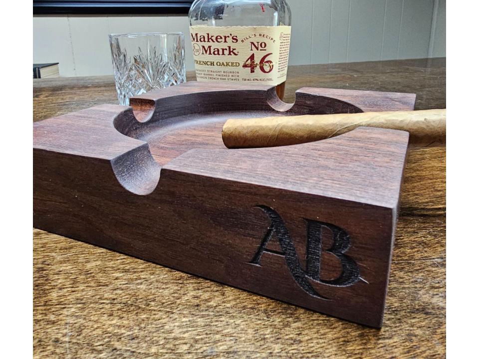 Black Walnut Hardwood Ashtray