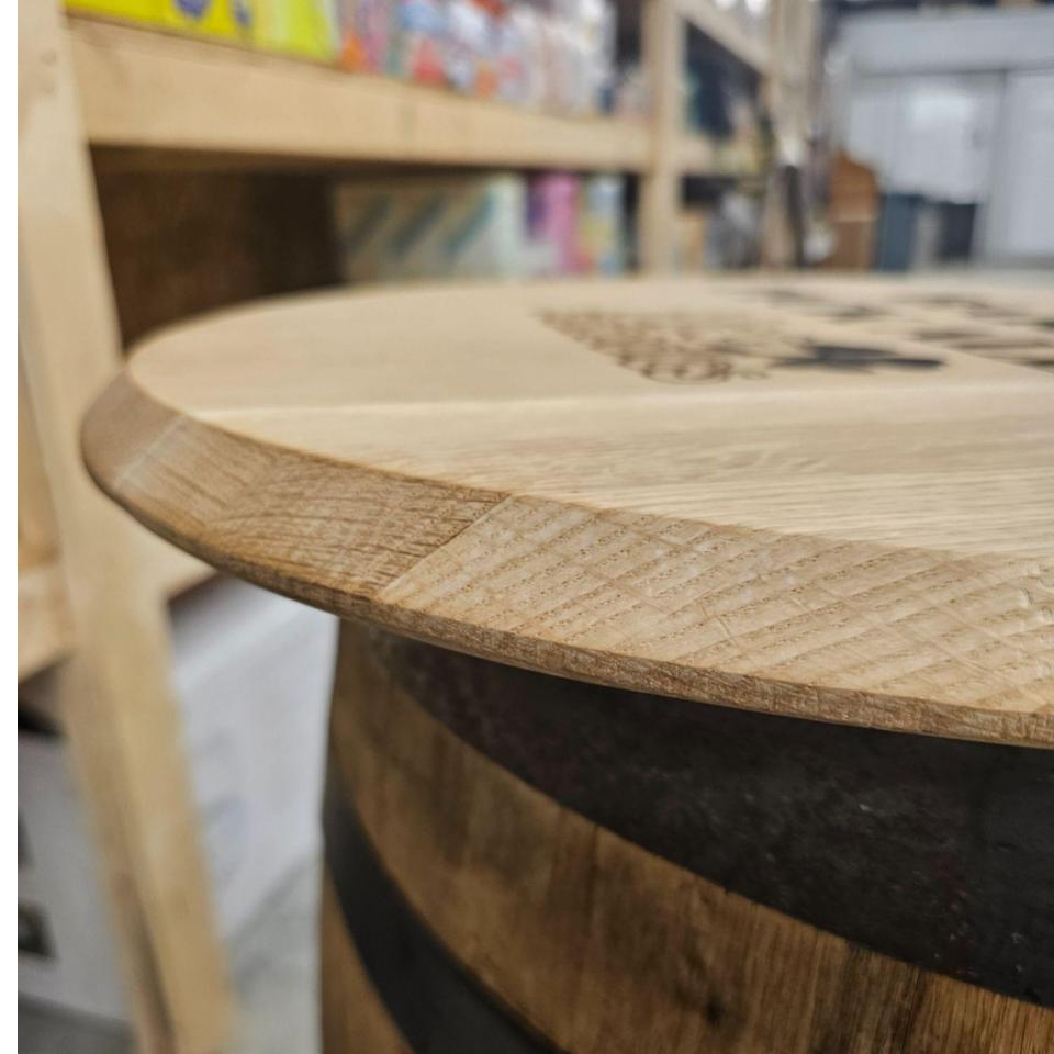 Custom Barrel Head Sign