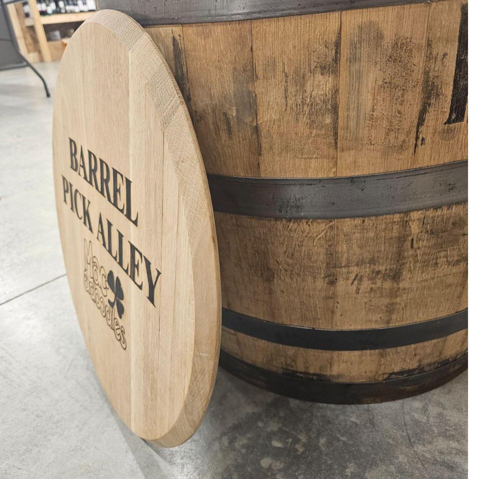 Custom Barrel Head Sign