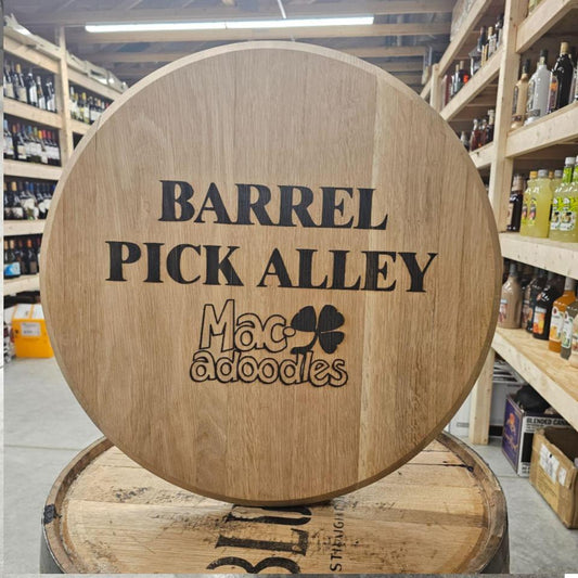 Custom Barrel Head Sign