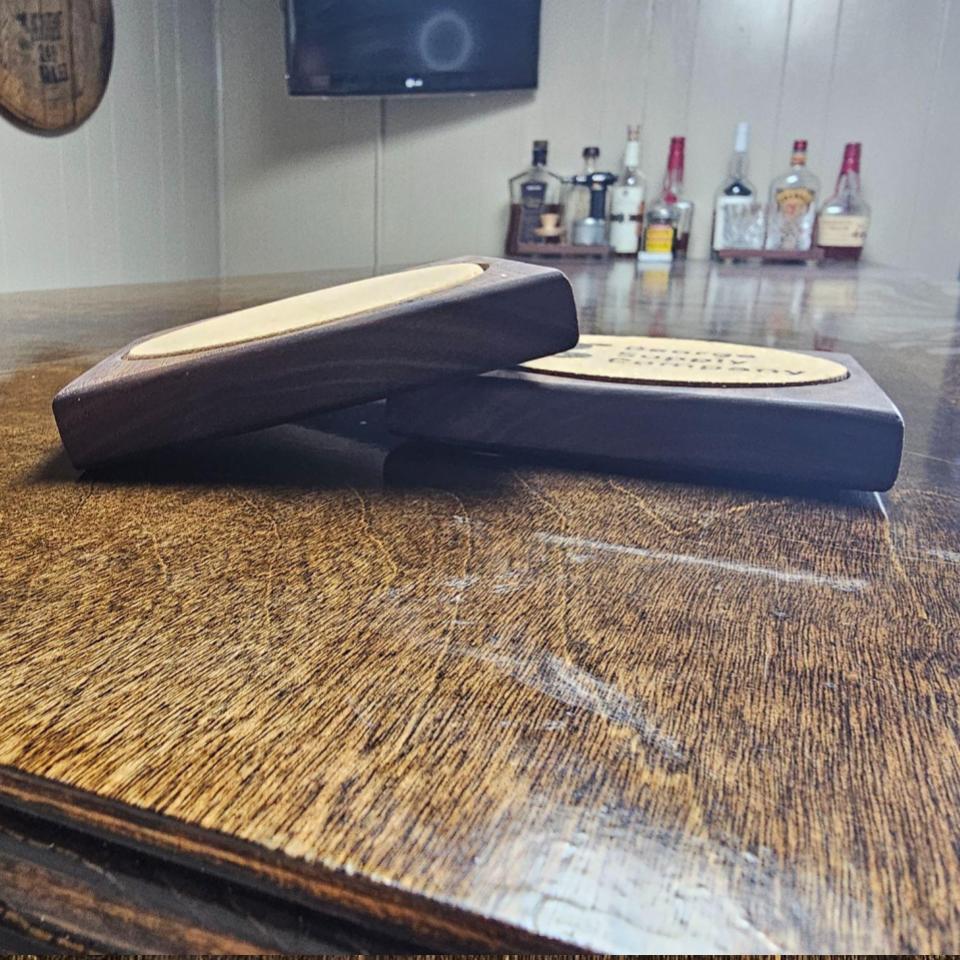 Walnut Coaster and Bottle Opener