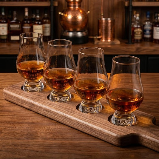 Paddle Style Flight Board for Glencairn Glass
