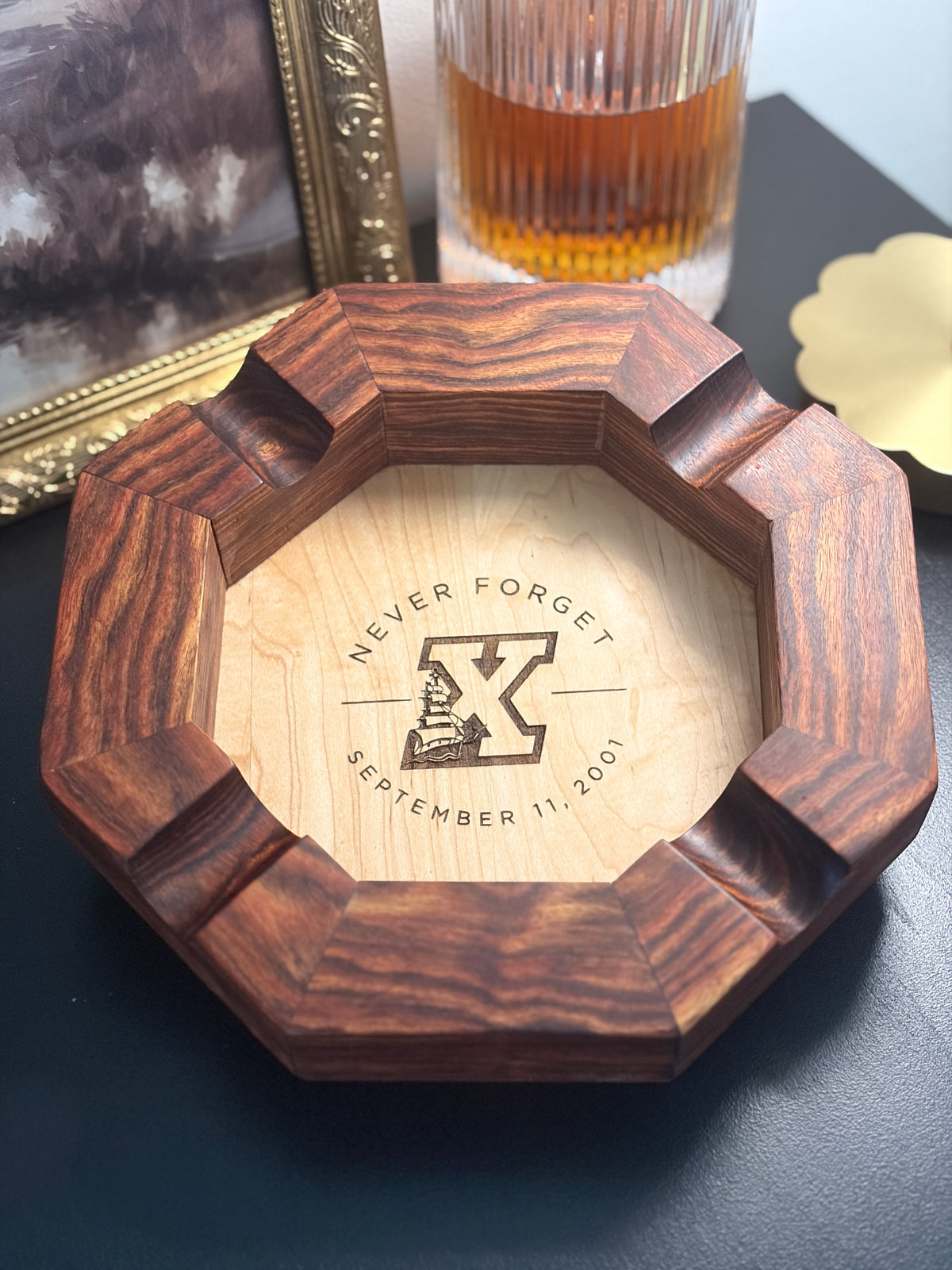 Custom Laser Engraved Cigar Ashtray