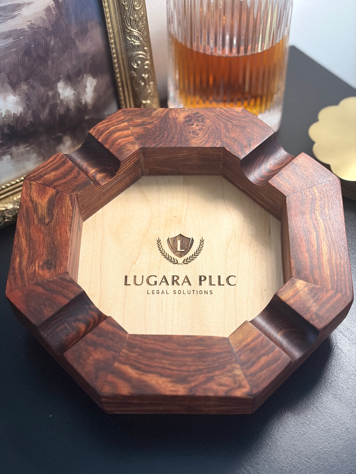 Custom Laser Engraved Cigar Ashtray