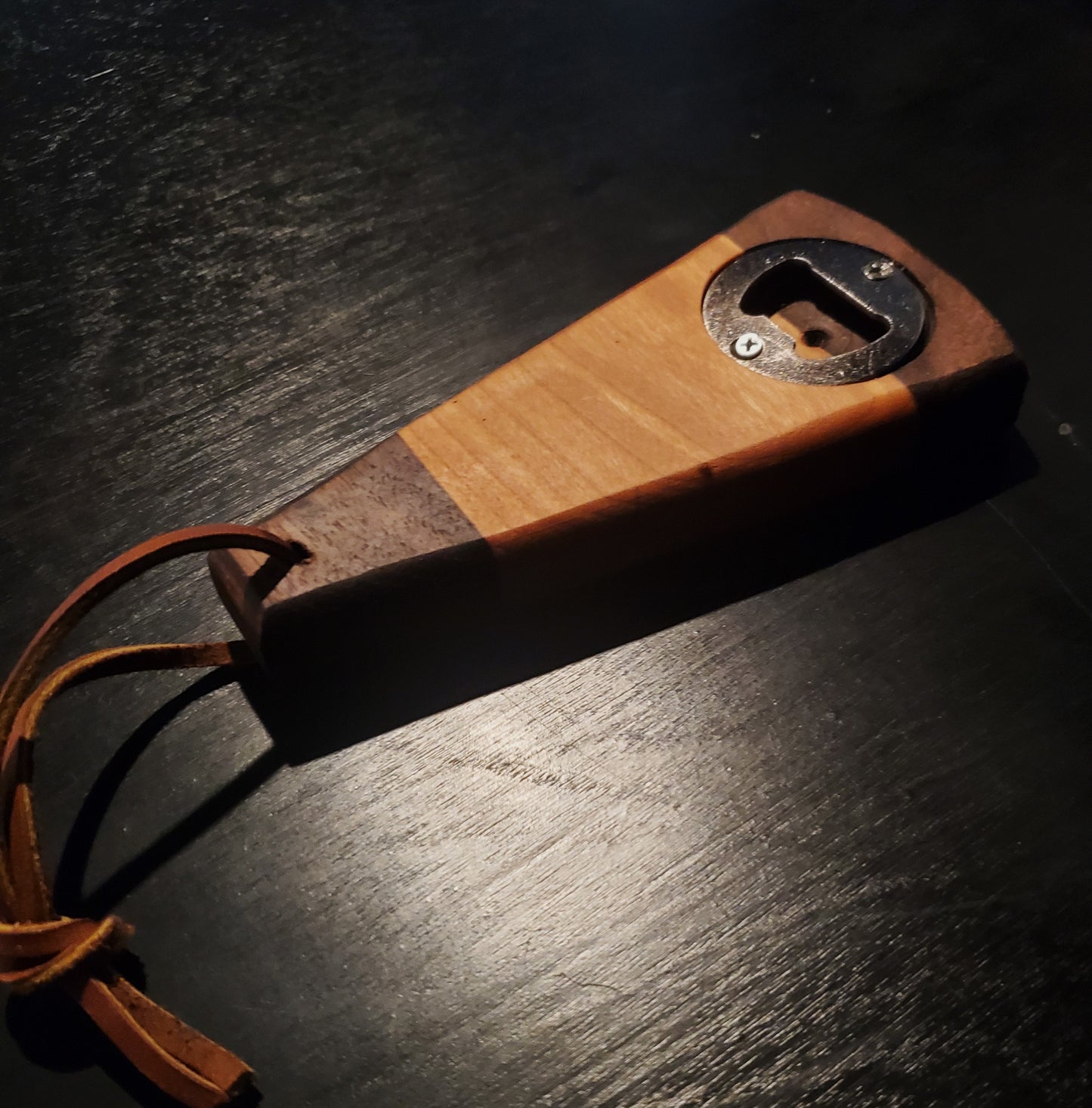 Walnut and Cherry Bottle Opener