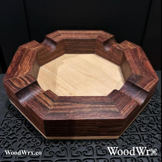 Woodronic A5056R Cigar Ashtray, Solid Walnut